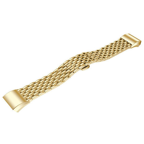 Strap-it Strap-it Correa acero dragón Fitbit Charge 3 (dorado) Strap-it Strap-it Correa acero dragón Fitbit Charge 3 (dorado)
