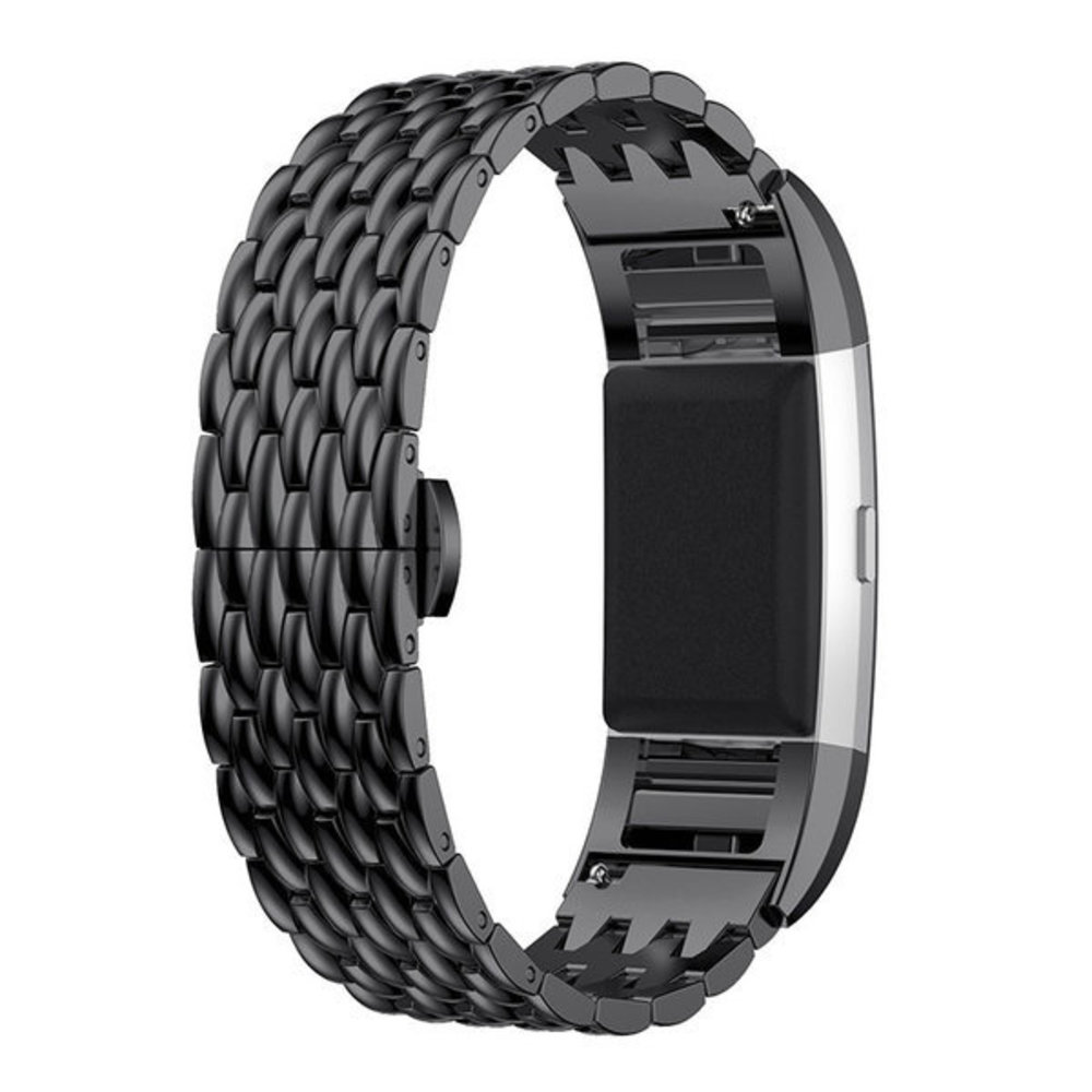 Strap-it Strap-it Correa acero dragón Fitbit Charge 4 (negra) Strap-it Strap-it Correa acero dragón Fitbit Charge 4 (negra)