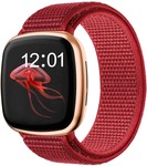Strap-it Strap-it Correa nylon Fitbit Versa 3 (roja)