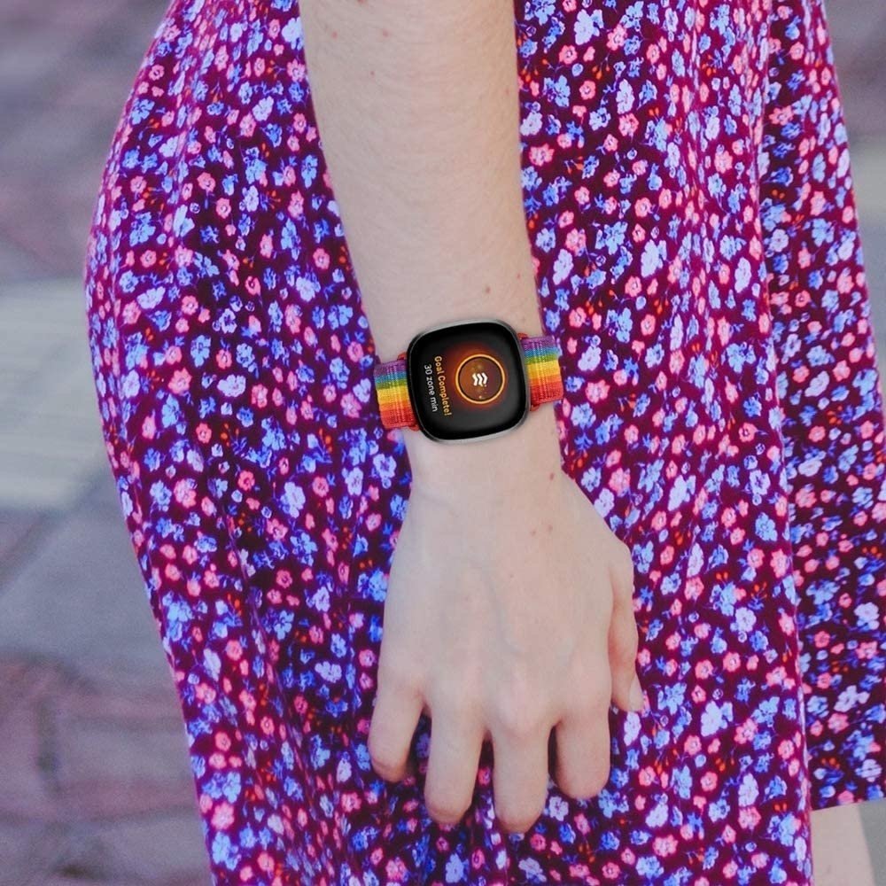 Strap-it Strap-it Correa nylon Fitbit Sense (arcoíris) Strap-it Strap-it Correa nylon Fitbit Sense (arcoíris)