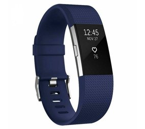 Strap-it Correa silicona Fitbit Charge 2 (azul oscuro)