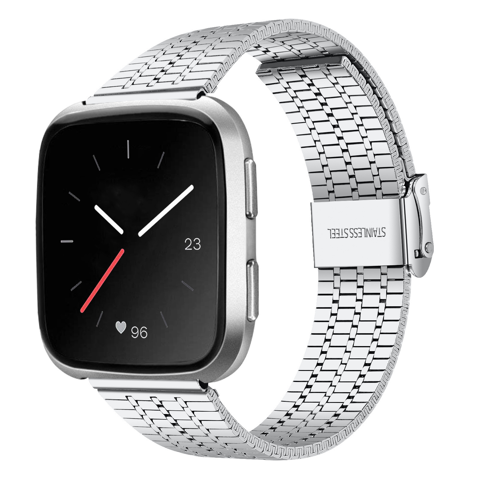 Correa acero Fitbit Versa 4 (plata) 