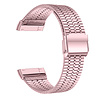 Strap-it Strap-it Correa acero inoxidable Fitbit Sense (rosa) Strap-it Strap-it Correa acero inoxidable Fitbit Sense (rosa)