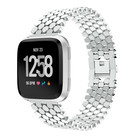 Strap-it Strap-it Correa acero Pez Fitbit Versa (plata)