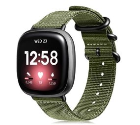 Strap-it Correa nylon con hebilla Fitbit Sense (verde militar) Strap-it Correa nylon con hebilla Fitbit Sense (verde militar)