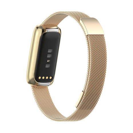 Strap-it Strap-it Correa milanesa Fitbit Luxe (champán) Strap-it Strap-it Correa milanesa Fitbit Luxe (champán)