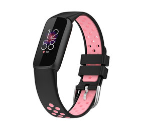 Strap-it Correa deportiva Fitbit Luxe (negro/rosa) Strap-it Correa deportiva Fitbit Luxe (negro/rosa)