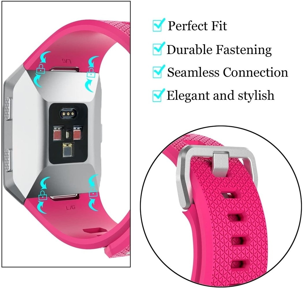 Strap-it Strap-it Correa silicona Fitbit Ionic (rosa)