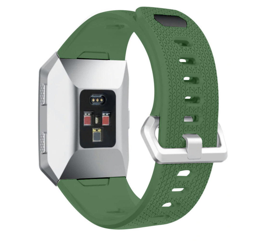 Strap-it Strap-it Correa silicona Fitbit Ionic (verde militar)