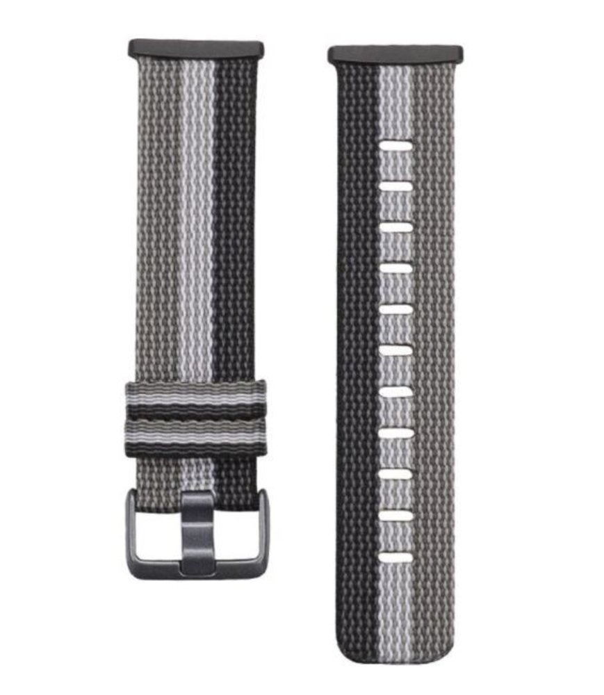 Strap-it Strap-it Correa nylon con hebilla Fitbit Sense (negro - blanco - gris) Strap-it Strap-it Correa nylon con hebilla Fitbit Sense (negro - blanco - gris)