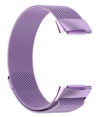 Strap-it Strap-it Correa milanesa Fitbit Charge 5 (púrpura claro) Strap-it Strap-it Correa milanesa Fitbit Charge 5 (púrpura claro)