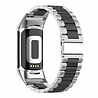 Strap-it Strap-it Correa acero Fitbit Charge 5 (plata/negro) Strap-it Strap-it Correa acero Fitbit Charge 5 (plata/negro)