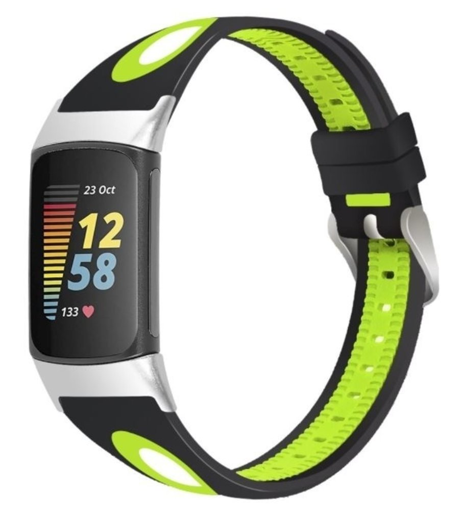 Strap-it Strap-it Correa deportiva Fitbit Charge 5 (negro/amarillo) Strap-it Strap-it Correa deportiva Fitbit Charge 5 (negro/amarillo)