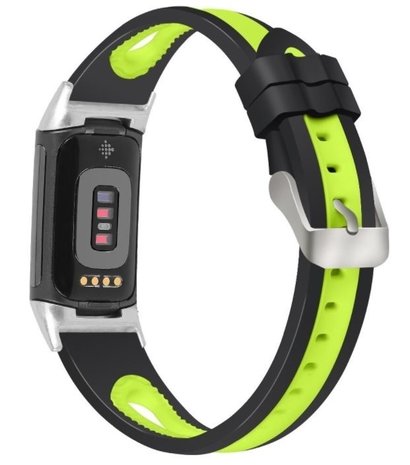 Strap-it Strap-it Correa deportiva Fitbit Charge 5 (negro/amarillo) Strap-it Strap-it Correa deportiva Fitbit Charge 5 (negro/amarillo)