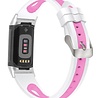 Strap-it Strap-it Correa deportiva Fitbit Charge 5 (blanca/rosa) Strap-it Strap-it Correa deportiva Fitbit Charge 5 (blanca/rosa)