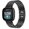 Strap-it Strap-it Correa acero Fitbit Versa 3 Pez (negro) Strap-it Strap-it Correa acero Fitbit Versa 3 Pez (negro)