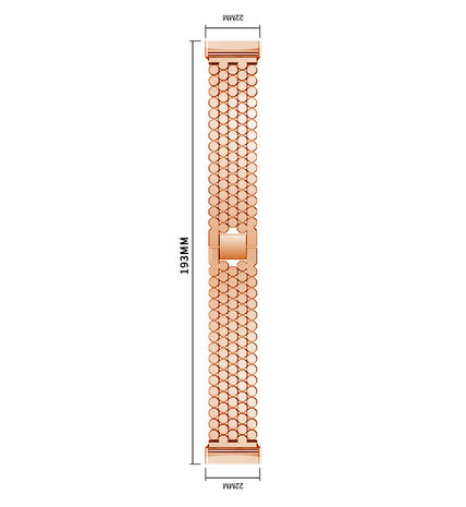 Strap-it Strap-it Correa acero Fitbit Versa 3 pez (oro rosa) Strap-it Strap-it Correa acero Fitbit Versa 3 pez (oro rosa)