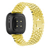Strap-it Strap-it Correa acero Fitbit Versa 3 pez (dorado) Strap-it Strap-it Correa acero Fitbit Versa 3 pez (dorado)