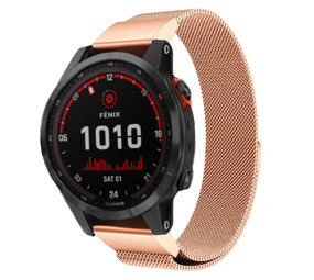 Strap-it Correa milanesa Garmin Fenix 7 (oro rosa) Strap-it Correa milanesa Garmin Fenix 7 (oro rosa)
