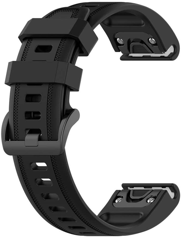 Strap-it Strap-it Correa silicona Garmin Fenix 7s (negra)