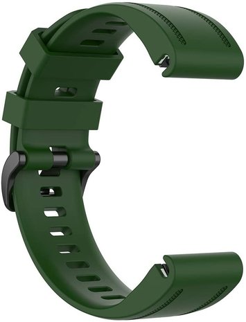 Strap-it Strap-it Correa silicona Garmin Fenix 7s (verde ejárcito)