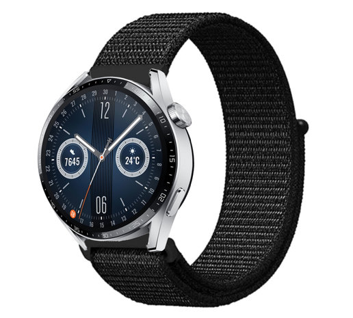 Correa nylon Huawei Watch GT 3 46mm (negro) 
