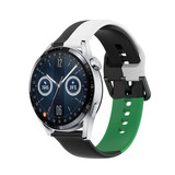 Strap-it Correa triple sport Huawei Watch GT 3 46mm (negro-blanco-verde) Strap-it Correa triple sport Huawei Watch GT 3 46mm (negro-blanco-verde)
