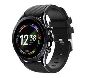 Strap-it Correa silicona Fossil Gen 6 - 44 mm (negro)