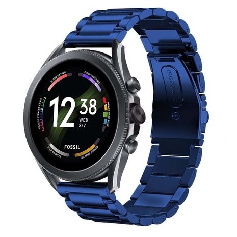 Strap-it Strap-it Correa acero Fossil Gen 6 - 44 mm (azul) Strap-it Strap-it Correa acero Fossil Gen 6 - 44 mm (azul)