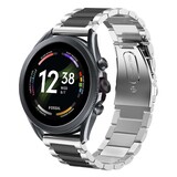 Strap-it Correa acero Fossil Gen 6 - 44 mm (plateado/negro) Strap-it Correa acero Fossil Gen 6 - 44 mm (plateado/negro)