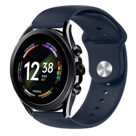 Strap-it Strap-it Correa deportiva Fossil Gen 6 - 44 mm (azul oscuro) Strap-it Strap-it Correa deportiva Fossil Gen 6 - 44 mm (azul oscuro)
