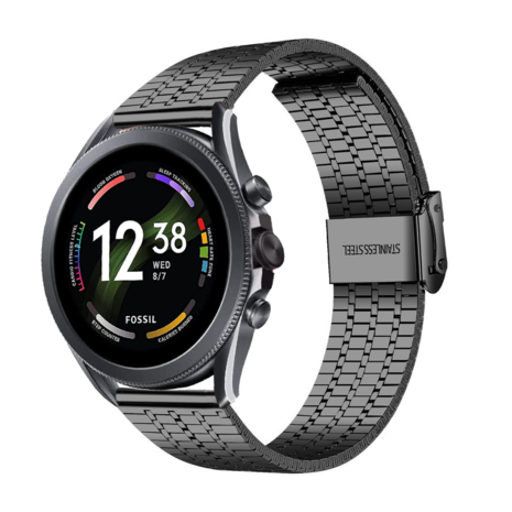 Strap-it Strap-it Correa acero inoxidable Fossil Gen 6 - 44 mm (negro) Strap-it Strap-it Correa acero inoxidable Fossil Gen 6 - 44 mm (negro)