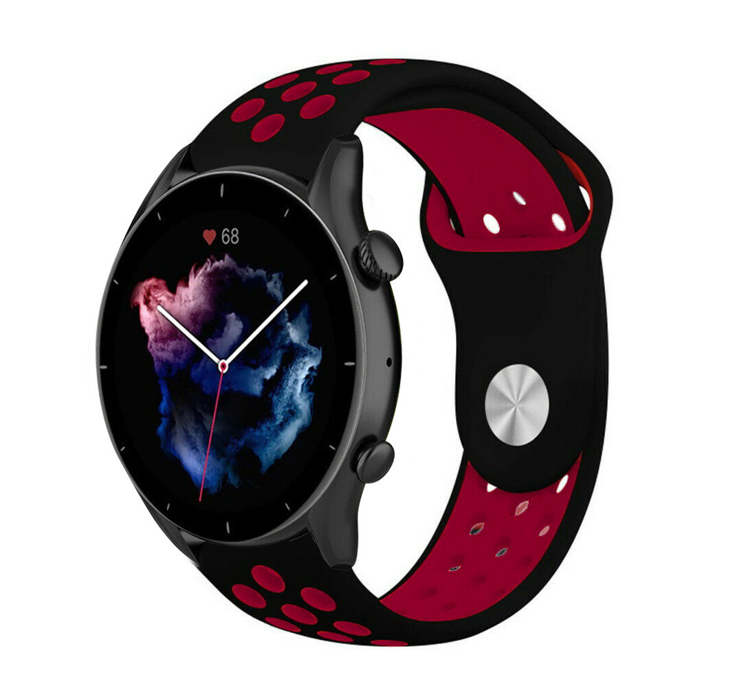 Strap-it Strap-it Correa deportiva Amazfit GTR 3 (Pro) (negro/rojo) Strap-it Strap-it Correa deportiva Amazfit GTR 3 (Pro) (negro/rojo)
