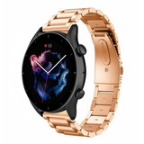 Strap-it Correa acero Amazfit GTR 3 (Pro) (oro rosa) Strap-it Correa acero Amazfit GTR 3 (Pro) (oro rosa)