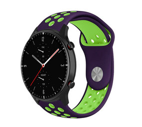 Strap-it Correa deportiva Amazfit GTR 2 (morada/verde) Strap-it Correa deportiva Amazfit GTR 2 (morada/verde)