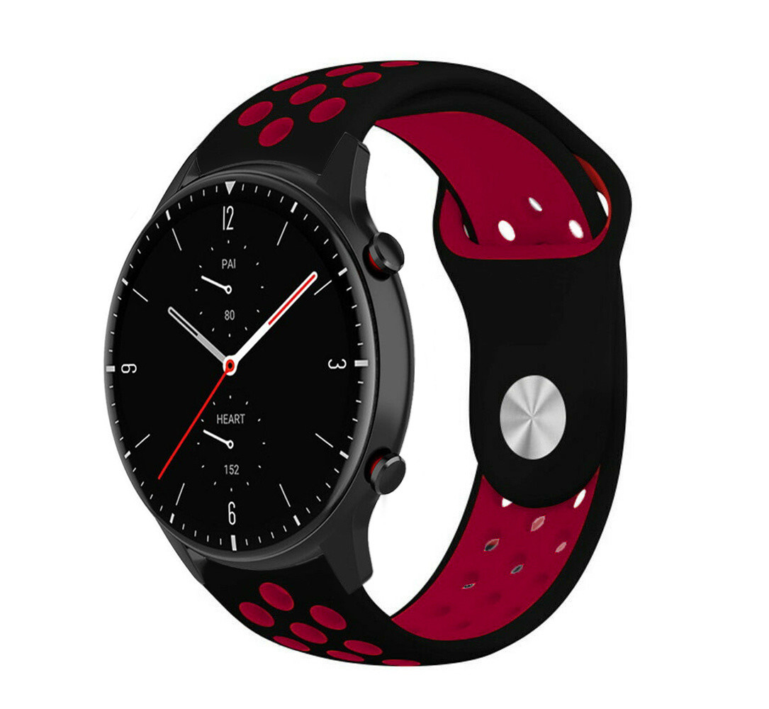 Strap-it Strap-it Correa deportiva Amazfit GTR 2 (negra/roja) Strap-it Strap-it Correa deportiva Amazfit GTR 2 (negra/roja)