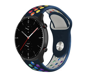 Strap-it Correa deportiva Amazfit GTR 2 (azul oscuro/arcoíris) Strap-it Correa deportiva Amazfit GTR 2 (azul oscuro/arcoíris)