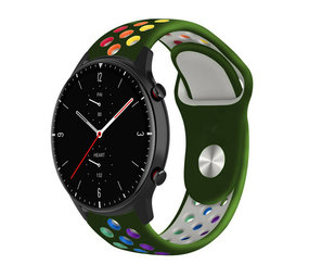 Strap-it Correa deportiva Amazfit GTR 2 (verde ejárcito/arcoíris) Strap-it Correa deportiva Amazfit GTR 2 (verde ejárcito/arcoíris)