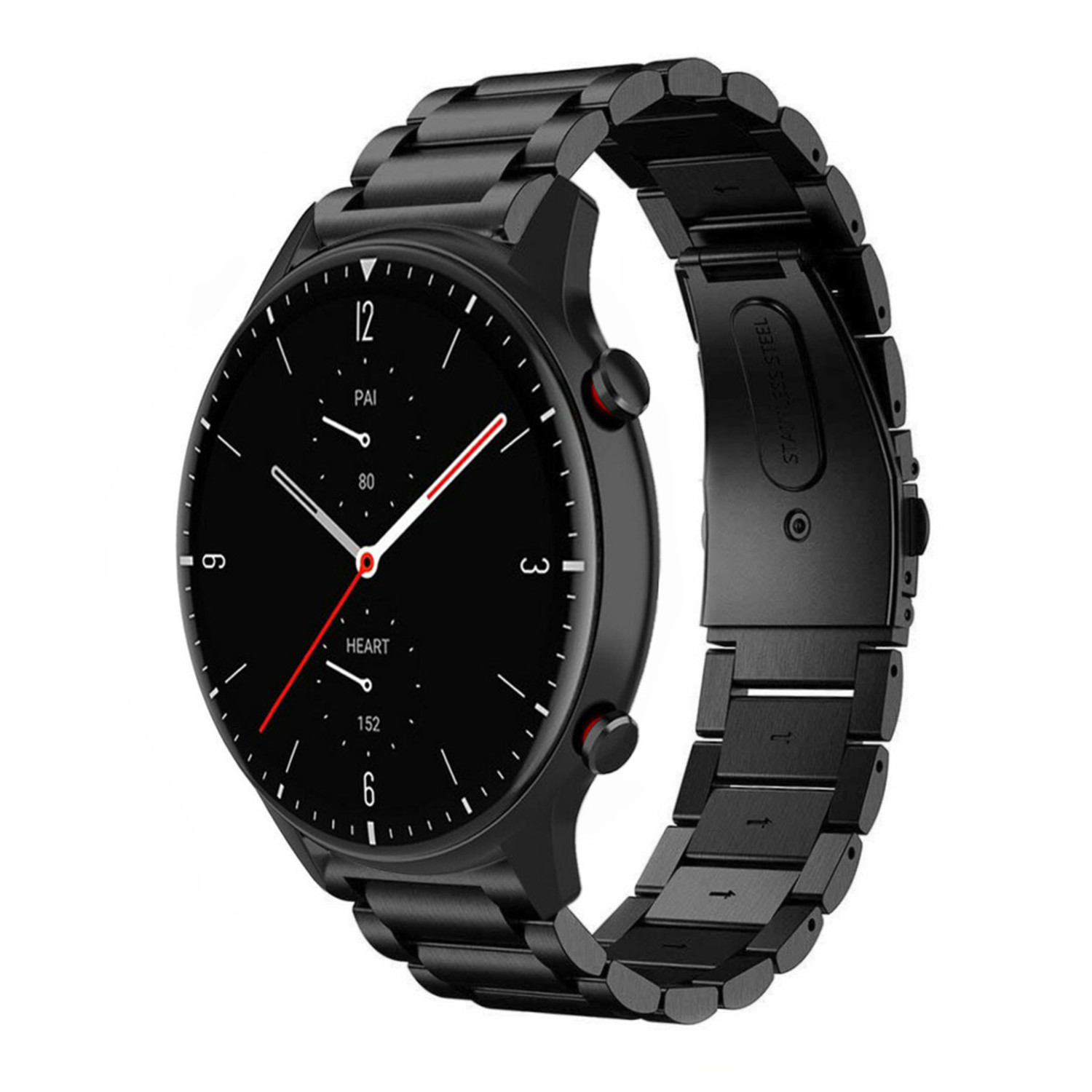 Correa acero Amazfit GTR 2 negro Correasmartwatch.es