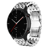 Strap-it Correa acero dragón Amazfit GTR 2 (plata) Strap-it Correa acero dragón Amazfit GTR 2 (plata)