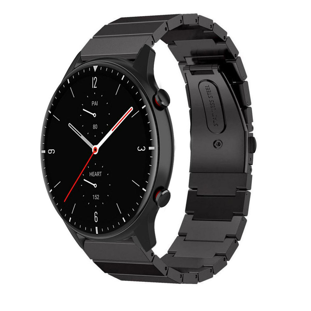 Strap-it Strap-it Correa metalica Amazfit GTR 2 (negro) Strap-it Strap-it Correa metalica Amazfit GTR 2 (negro)