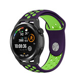 Strap-it Correa deportiva Huawei Watch GT Runner (púrpura/verde) Strap-it Correa deportiva Huawei Watch GT Runner (púrpura/verde)