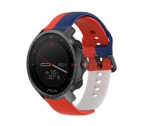 Strap-it Correa deportiva triple Polar Grit X Pro (rojo/blanco/azul) Strap-it Correa deportiva triple Polar Grit X Pro (rojo/blanco/azul)