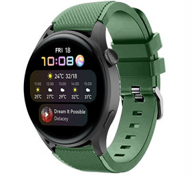 Strap-it Correa silicona Huawei Watch 3 (Pro) (verde ejárcito)
