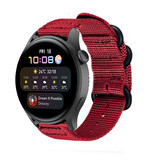 Strap-it Correa nylon Huawei Watch 3 (Pro) (rojo) Strap-it Correa nylon Huawei Watch 3 (Pro) (rojo)