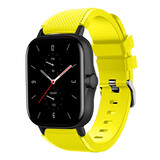 Strap-it Correa silicona Amazfit GTS 2 (amarillo)