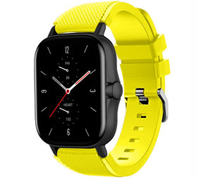 Correa Compatible Con Amazfit GTS2 Mini Amarillo Hebilla 20mm