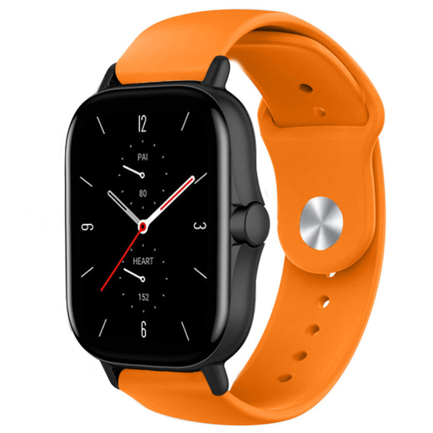 Correa De Silicona Para Relojes Deportivos - Smartwatch - Ancho 20mm -  Amazfit GTS - Color Naranja
