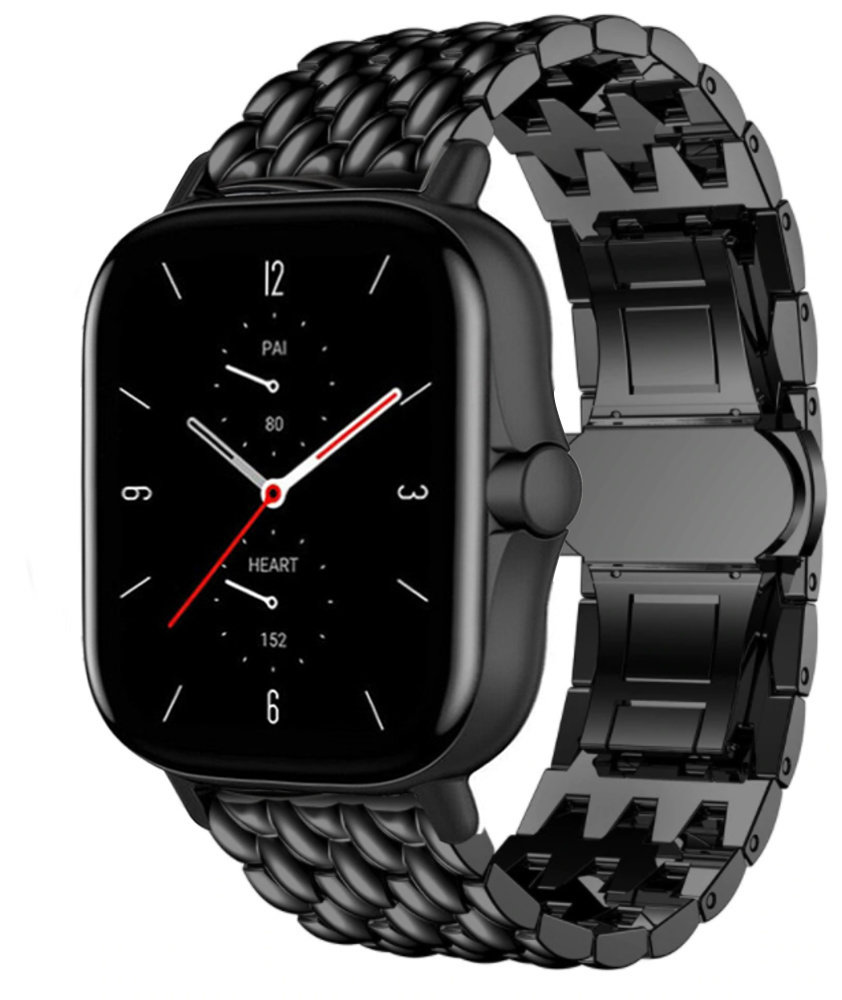 Strap-it Strap-it Correa acero dragón Amazfit GTS 2 (negro) Strap-it Strap-it Correa acero dragón Amazfit GTS 2 (negro)