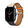 Strap-it Strap-it Correa cuero Amazfit GTS 2 (blanco/azul oscuro) Strap-it Strap-it Correa cuero Amazfit GTS 2 (blanco/azul oscuro)